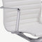 Furnicher Akira bureaustoel - Leren zitting - Chroom frame - In hoogte verstelbaar - Draaibaar - Wit