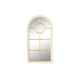 Wandspiegel Home ESPRIT Wit Gouden Venster 68 x 4 x 128 cm
