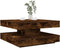 vidaXL - Salontafel - 360 - graden - draaibaar - 70x70x34,5 - cm - gerookt - eiken