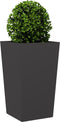 vidaXL - Plantenbak - 45x45x75 - cm - staal - zwart