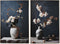 Home ESPRIT - Schilderij Orientaals Vaas - 80 x 120 cm - Zwart Beige (2 stuks)