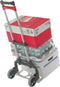 Magnacart Opvouwbare Steekwagen MXC68 - Transportwagen max. 60KG - Steekkar - 40 x 41 x 100 CM - Aluminium - Rood/Grijs/Zwart