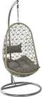 BUITEN living Bologna hangstoel | wicker | grijs