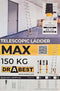 Drabest Telescoopladder MAX - 13 Treden - Werkhoogte 4.55 m - Aluminium
