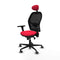 Jorquera Piqueras y Crespo 3D036G1 - Bureaustoel met hoofdsteun - Verstelbare hoogte Lumbaalsteun - Rood