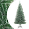 vidaXL - Kunstkerstboom - met - sneeuw - 210 - cm - groen