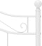 vidaXL - Bedframe - met lattenbodem - 120x200 cm - wit