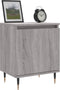 vidaXL - Nachtkastjes - 2 - st - 40x30x50 - cm - bewerkt - hout - grijs - sonoma - eiken