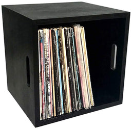 Houten Vinyl Platen Box – Black Magic – Eikenhout (7-inch)