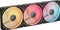 Corsair iCUE LINK LX120-R RGB - Case Fan - 120mm - 70 cfm - 400-2400 rpm - 35.1 dBA - Daisy chain - zwart (3-pack)