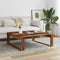 vidaXL - Salontafel - 100x100x35 - cm - bewerkt - hout - oude - houtkleurig