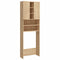 vidaXL - Wasmachinekast - 64x25,5x190 - cm - sonoma - eikenkleurig