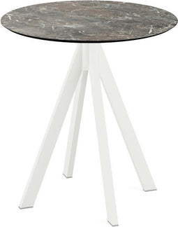 Infinity Terrastafel Wit Frame + Galaxy Marble HPL 70 cm - Essentials 120021570