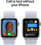 Apple Watch SE (2024) - Smartwatch - GPS + Cellular - 44mm - Zilver (Blauw)