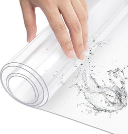 WOLTU Transparante tafelbeschermfolie - PVC tafelkleed - 2 mm dik - 100 x 180 cm rechthoek -