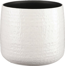 Mica Decorations Floyd Bloempot - H23,5 x Ø28 cm - Wit