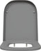 vidaXL - Toiletdeksel - met - Snelle - Montage - en - Soft - Close - in - Duroplast - Grijs