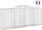 vidaXL - Schanskorven - 3 - st - gewelfd - 300x50x120/140 - cm - ijzer