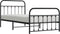 vidaXL - Bedframe - met - hoofd- - en - voeteneinde - metaal - zwart - 107x203 - cm