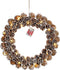 House of Seasons Kerstkrans - LED Verlichting 30 lampjes - Ø48 cm - Bruin