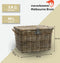New Looxs Melbourne Large - Rotan Fietsmand met Deksel - Handgemaakt - Voorop - 45 Liter - Grijs