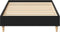 vidaXL - Bedframe - 90x200 - cm - Zwart - Eiken - Geengineerd - Hout