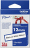 Brother TZE-R231 - P-TOUCH RIBBON TAPE - 12MM X 4M - zwart op wit