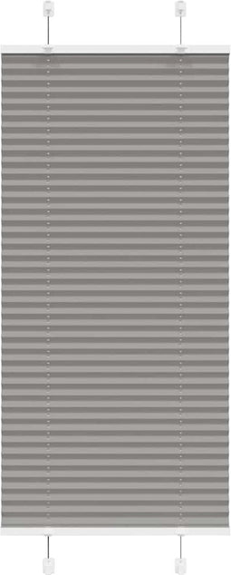 vidaXL - Plissé - rolgordijn - 55x150 - cm - stofbreedte - 54,4 - cm - antraciet