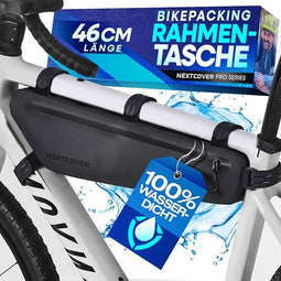 Nextcover Fietstas - Frametas - Waterdicht - 3,6L - TPU - Zwart