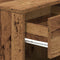 vidaXL - Nachtkastje - met - lade - 39x28x41 - cm - oud - houtkleurig