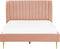 MARVILLE - Tweepersoonsbed - Roze - 140 x 200 cm - Fluweel