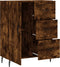vidaXL - Dressoir - 69,5x34x90 - cm - bewerkt - hout - gerookt - eikenkleurig