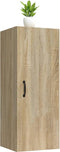 vidaXL - Wandkast - 34,5x34x90 - cm - bewerkt - hout - sonoma - eikenkleurig