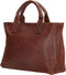 Hide & Stitches Discover - Handtas - Hoofdvak met rits - Donkerbruin