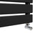 Platte Paneel Handdoekradiator - 1200mm x 450mm - 1892 BTU - Zwart