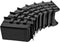tectake werkplaats gereedschapswand - 28 opbergbakken - 96x17x54 cm - Zwart/Rood