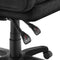 tectake® Luxe Bureaustoel Jillien - Ergonomische Directiestoel - Verstelbare Rugleuning en Voetsteun - Zwart