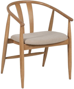 Keukenstoel Beige Natuurlijk 56,5 x 57 x 76,5 cm