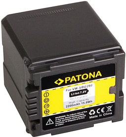 Patona VW-VBG260 - Li-Ion Accu 2200 mAh - Compatibel met Panasonic