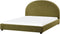 VAUCLUSE - Tweepersoonsbed - Olijfgroen - 160 x 200 cm - Bouclé
