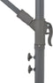 vidaXL - Zweefparasol - met - LED-verlichting - en - metalen - paal - 350 - cm - zand