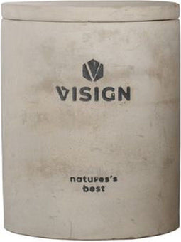 Visign Nature Geurkaars Steen - Kaars - Warme & Bloemige geur - Sojawas - Nature's Best - +/- 30 Branduren