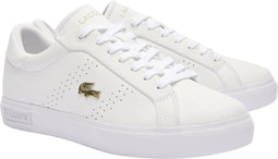 Lacoste Powercourt 2.0 - Dames Sneakers - Wit/Goud - Maat 41