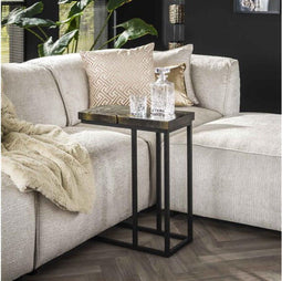 Laptoptafel black and gold - Teak black&gold