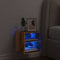 vidaXL - Tv-wandmeubel - met - LED-verlichting - 30x28,5x30 - cm - oud - houtkleurig
