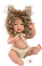 Llorens mini babypopje jongetje leeuw met speen 30 cm