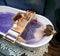 RelaxTub® Badplank - Badrek - Uitschuifbaar 74-100 cm - Bamboe - Bruin