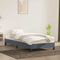 vidaXL - Bedframe - zonder - matras - 100x220 - cm - fluweel - donkergrijs