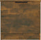 vidaXL - Nachtkastje - 40x39x40 - cm - gerookt - eikenkleurig