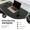 WURK Muismat XXL - Bureau Onderlegger - Kabel Clip - 120x60 - Groen